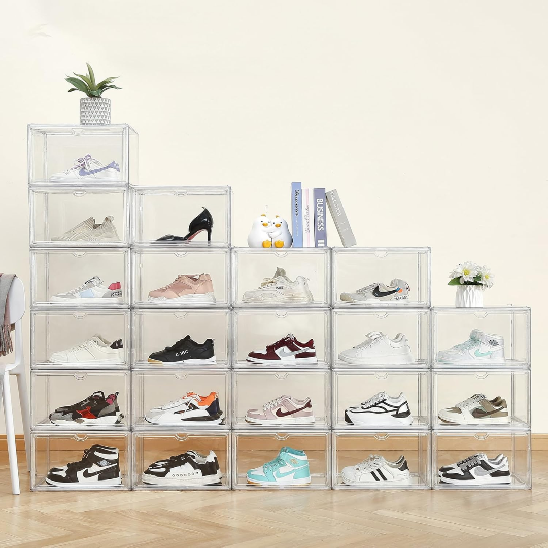 PACK 3 Cajas Acrilicas Transparentes para Zapatillas