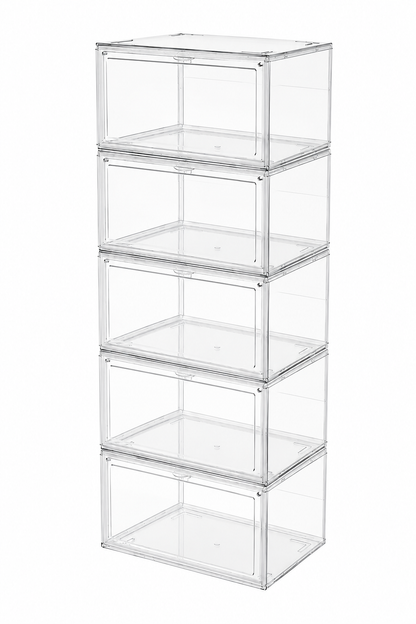 PACK 5 Cajas Acrilicas Transparentes para Zapatillas