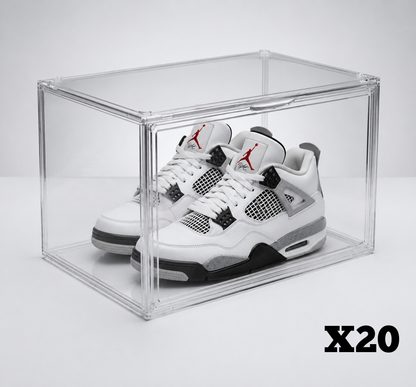 PACK 20 Cajas Acrilicas Transparentes para Zapatillas