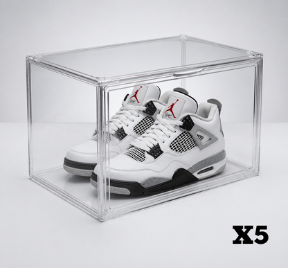 PACK 5 Cajas Acrilicas Transparentes para Zapatillas